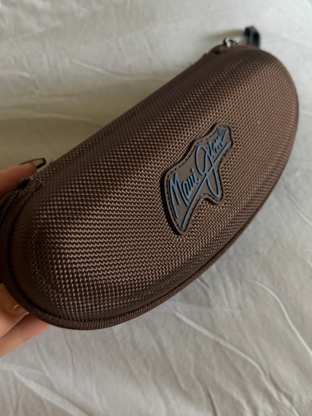 Maui Jim Sport Hard Shell Sunglass Case - brown/ blue